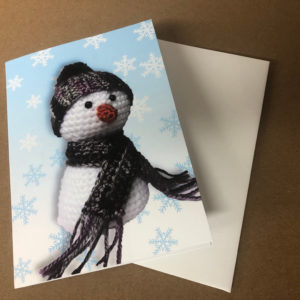 Card pack with snowman